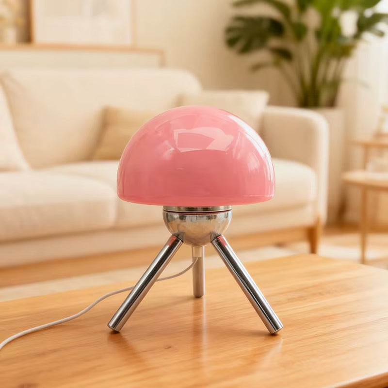 Tripodys - Rose | Lampe à LED en Verre
