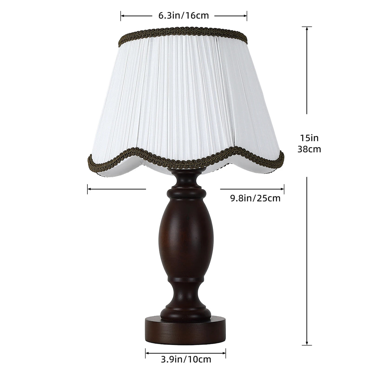 Lampe de Chevet Ancienne en Bois