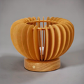 Lampe De Chevet Avec Abat-Jour En Bois