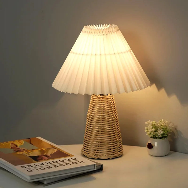 Clairys - Blanc | Lampe en Rotin