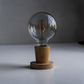Lampe de Chevet en Bois Naturel