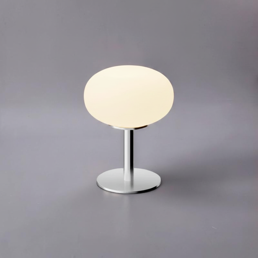 Lampe de Chevet Beige et Verre