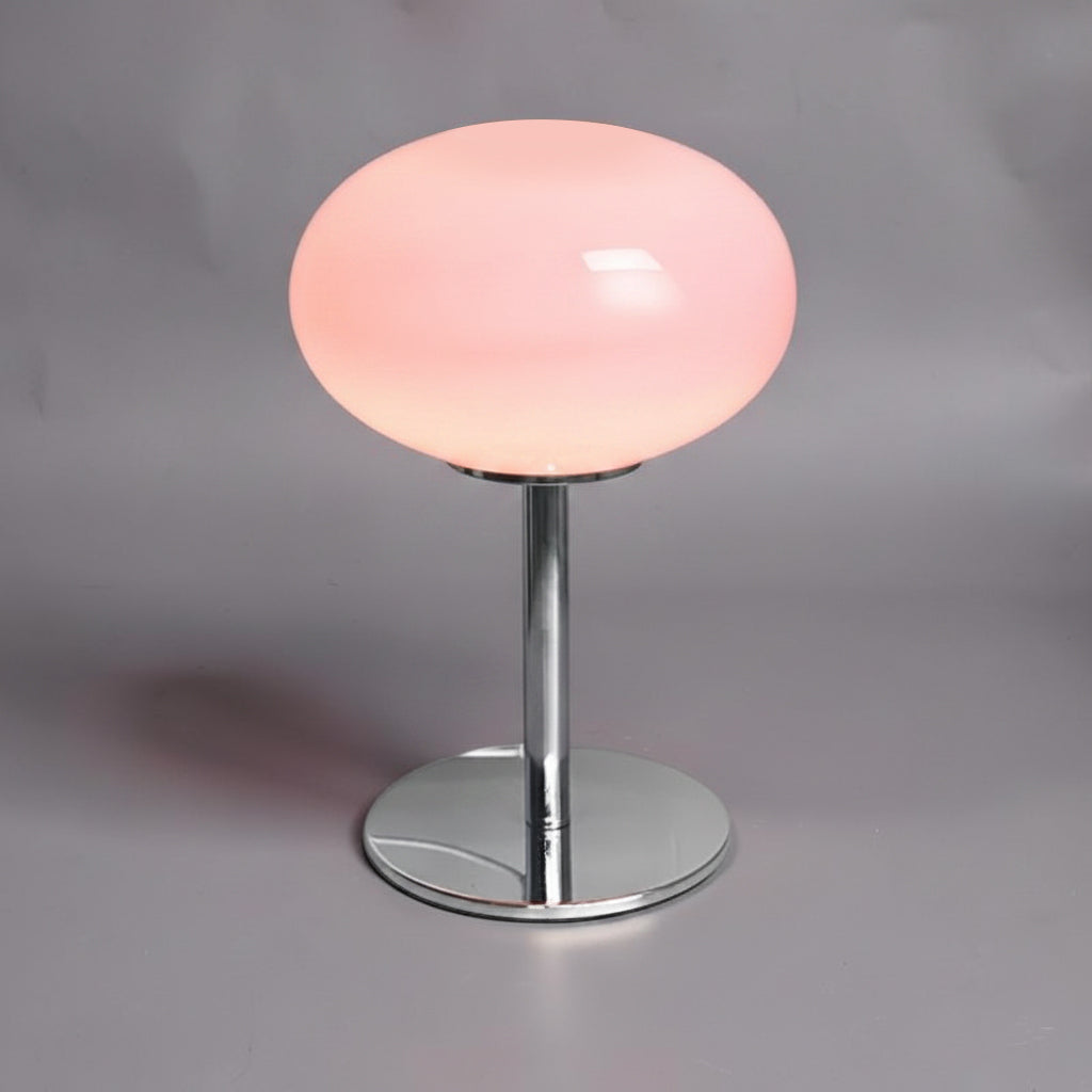 Lampe de Chevet en Verre Rose