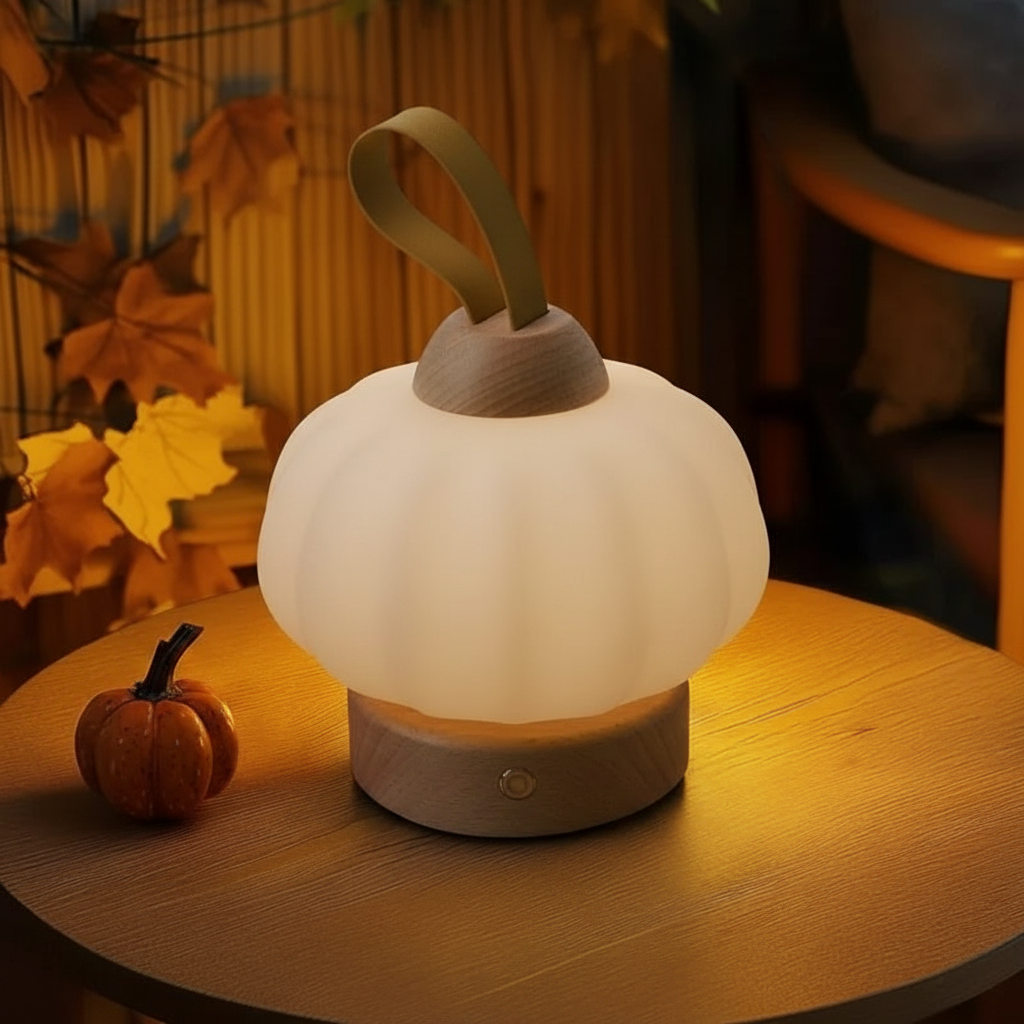 Lampe de Chevet Originale en Bois