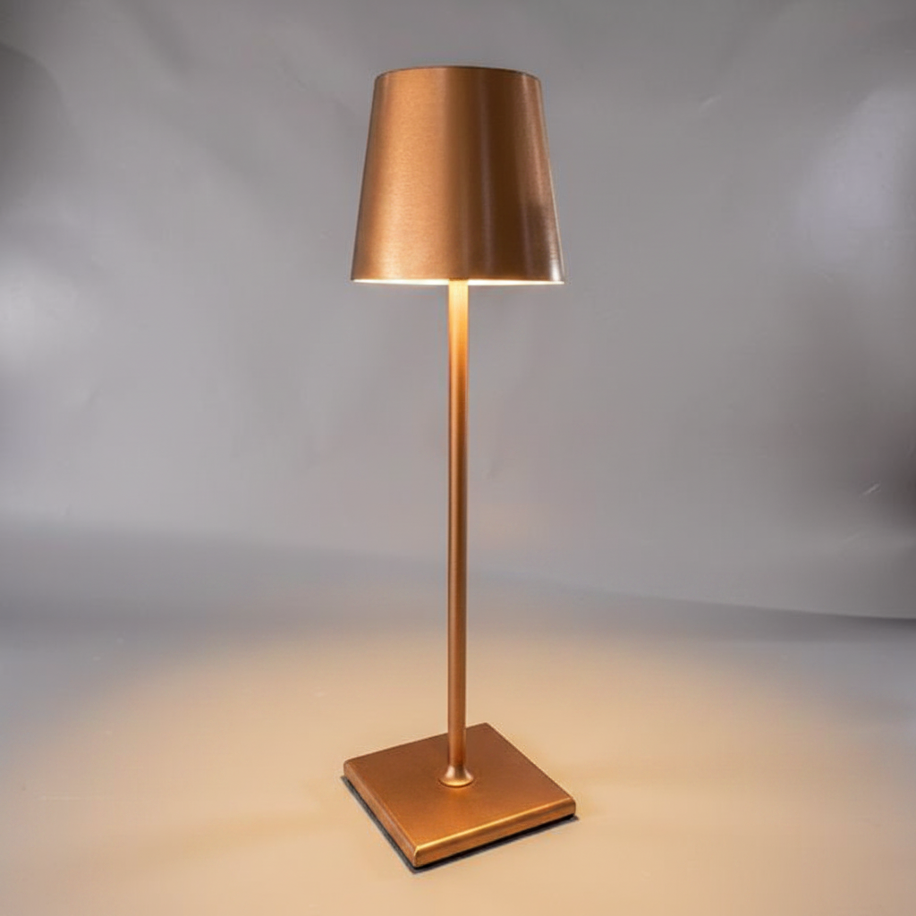 Lampe de Chevet Doré Vieilli