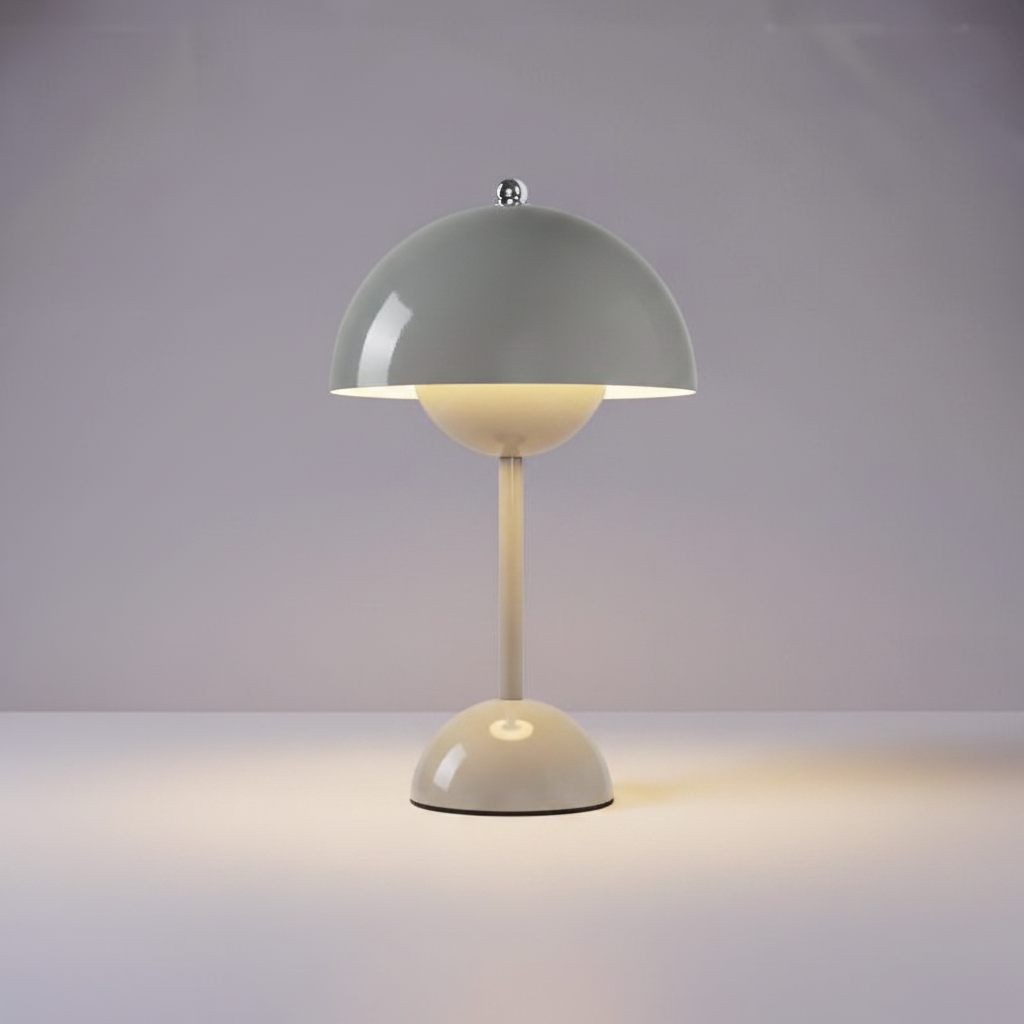 Lampe de Chevet Gris Clair