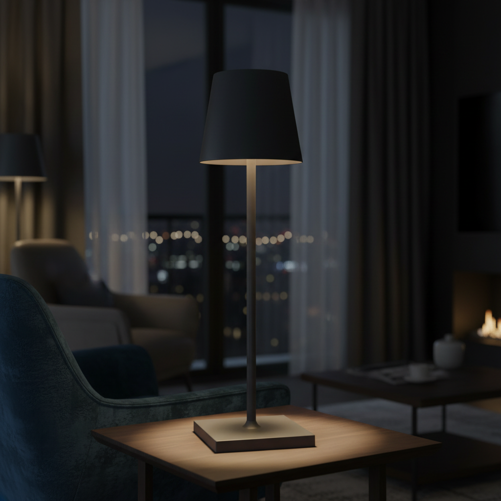 Lumys - Noir | Lampe à LED Tactile