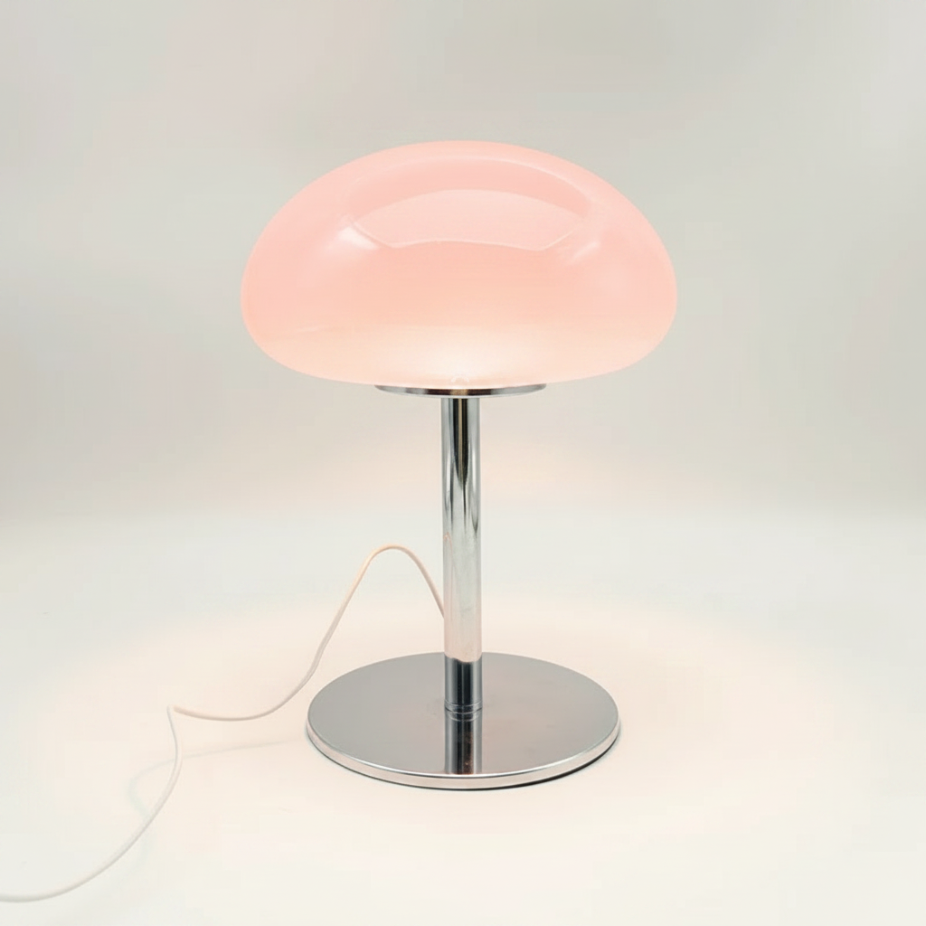 Lampe de Chevet Rose et Gris
