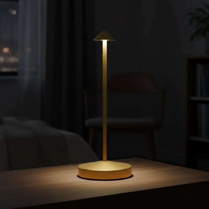 Lampe de Chevet Filaire Doré