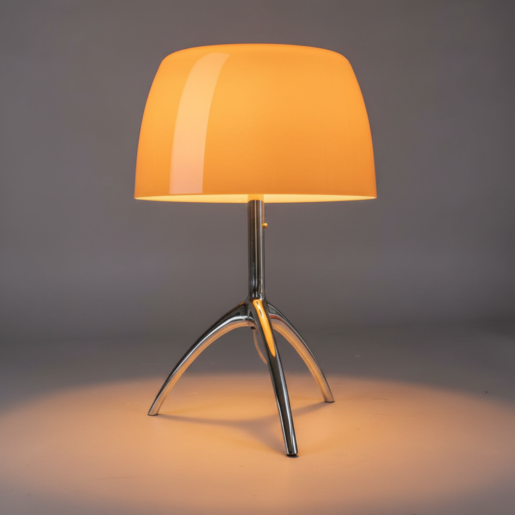 Lampe de Chevet en Laiton et Verre