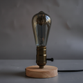 Lampe de Chevet avec un pied en bois