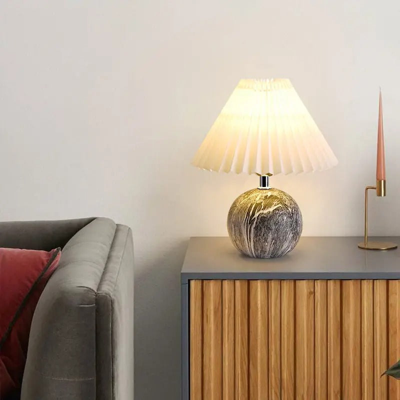 Lampe de Chevet Céramique Grise