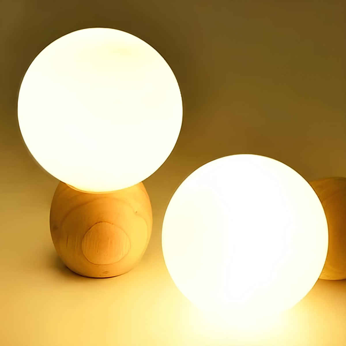 Lampe De Chevet Boule Blanche