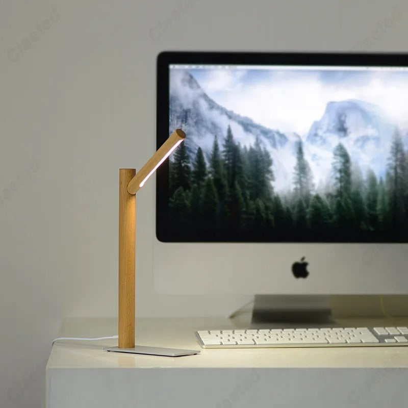Lampe de Chevet Design Bois