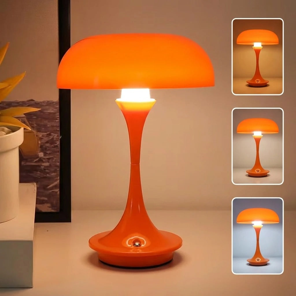 Lampe de Chevet Champignon Orange