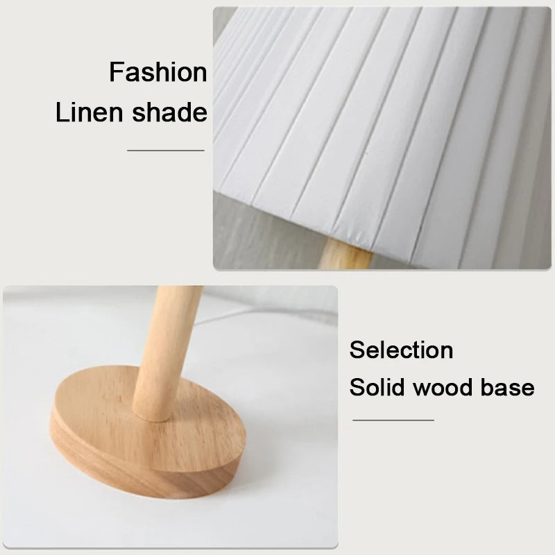 Lampe de Chevet Avec Pied en Bambou