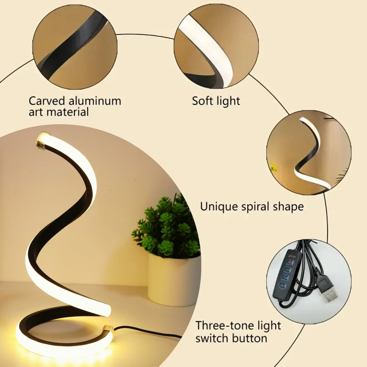 Spiralys | Lampe à LED Design