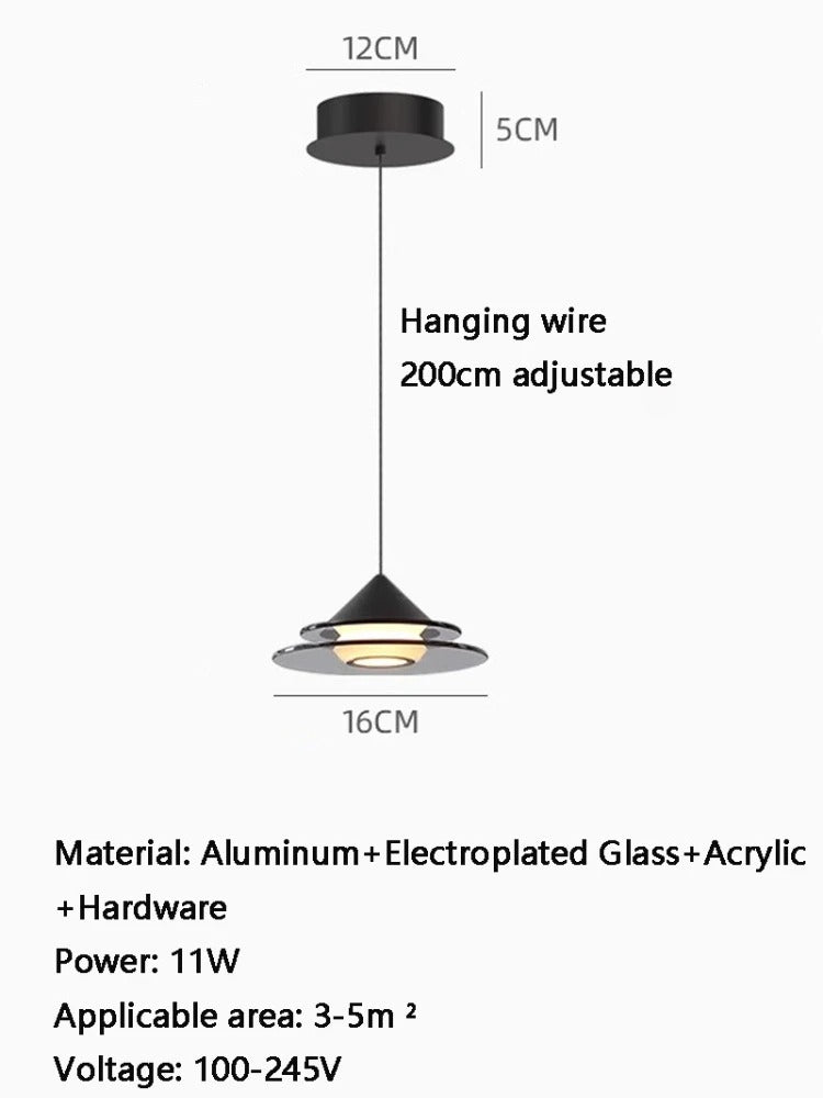 Lampe de Chevet Design Suspendue