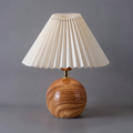 Lampe de Chevet Céramique Marron et Beige