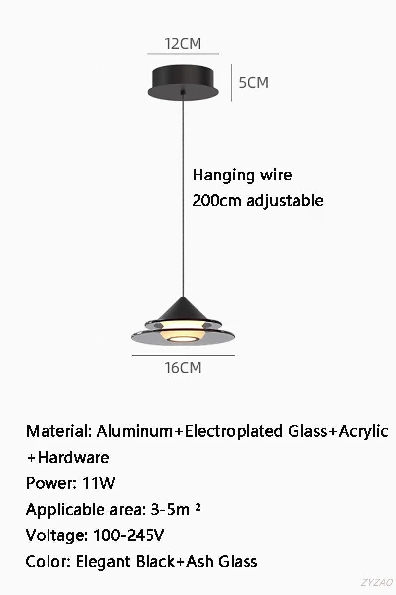 Lampe de Chevet Design Suspendue