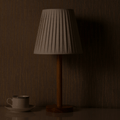 Lampe de Chevet Avec Pied en Bambou