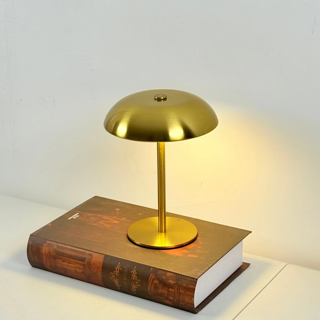 Lampe de Chevet Avec Abat Jour Doré