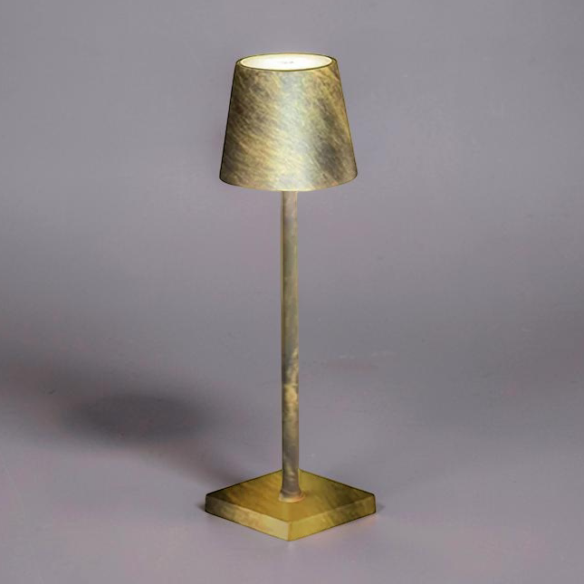 Lampe de Chevet Doré Vieilli